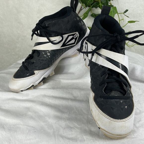 Nike Force Air Trout 6 Pro AT3441-002 Baseball Shoes 4.5 Unisex EUC Black White - Picture 3 of 11